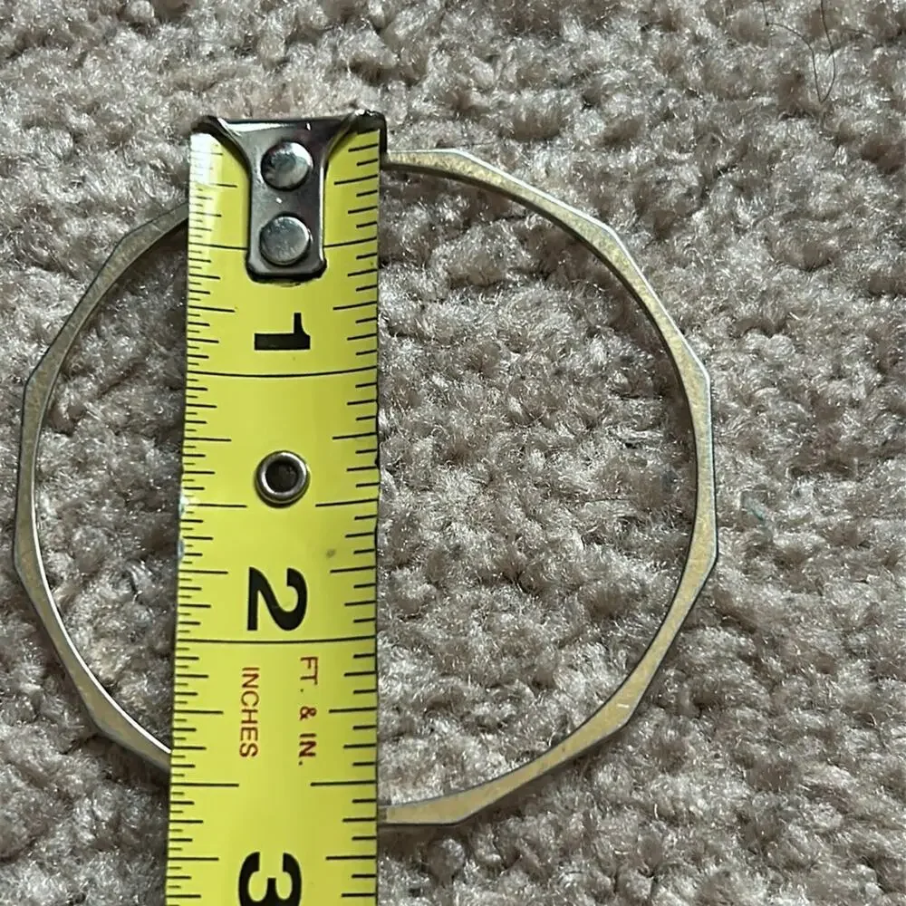 Women’s vintage dainty gold tone geometrical bangle bracelet‎ one size
